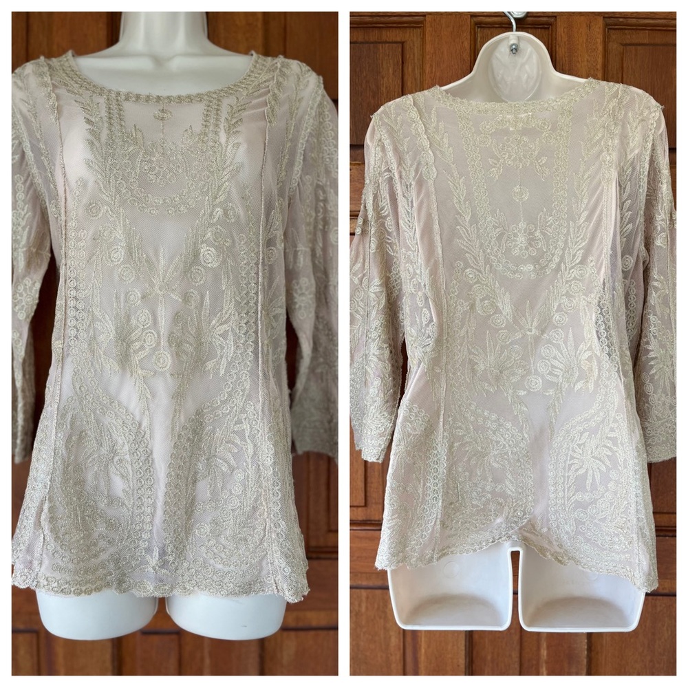 Cato Fashion Pinky blouse Sz Sm